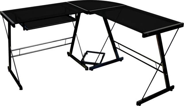 Childerlee II Black Desk - Thumbnail - Image 1