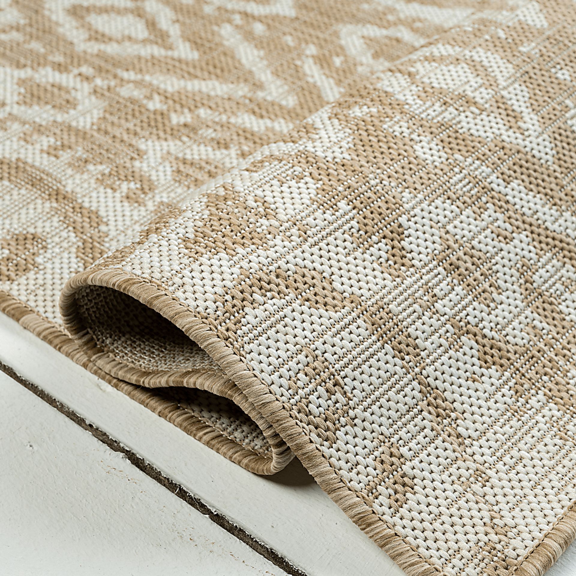 Chiley Beige 5' x 8' Indoor,Outdoor Rug - Image 5