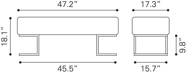 Chilligan Brown Bench - Thumbnail - Image 7
