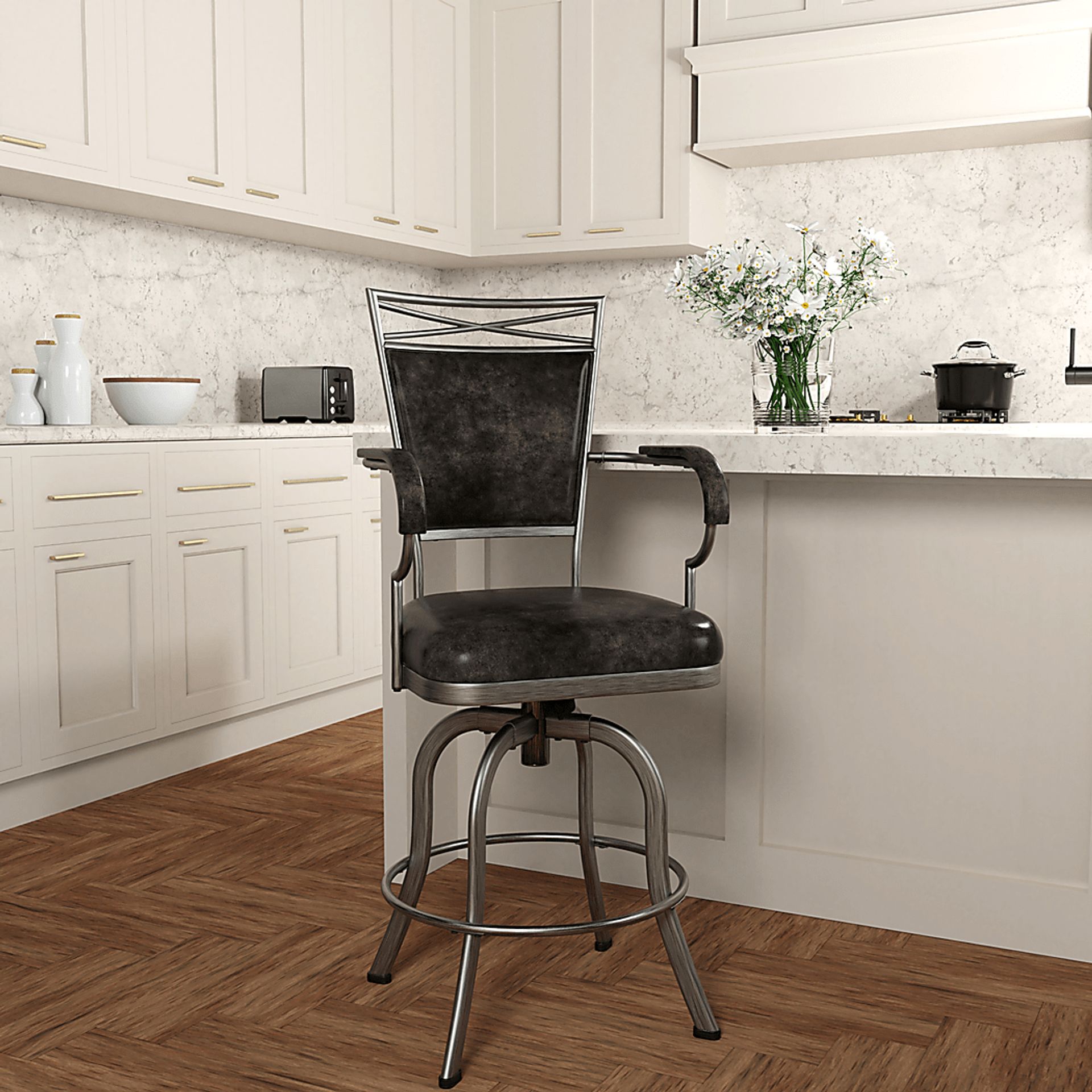 Chilon Gray Counter Height Stool - Image 2