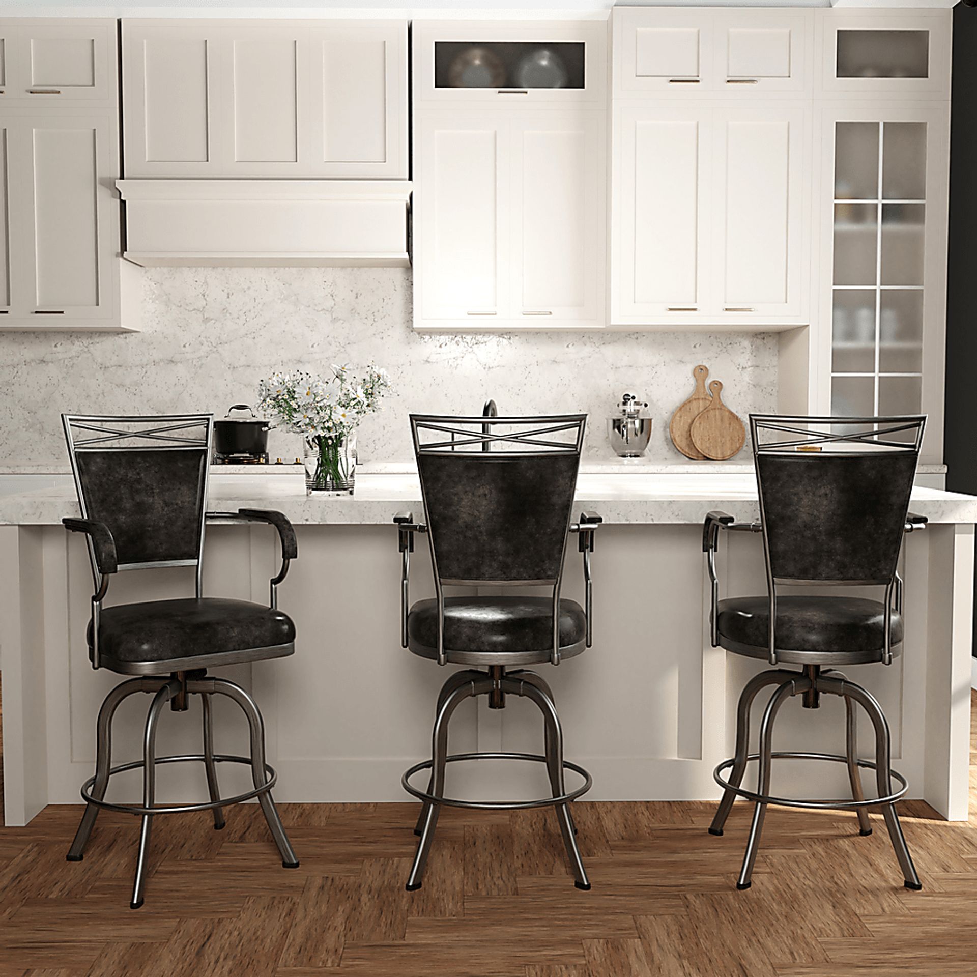 Chilon Gray Counter Height Stool - Image 5