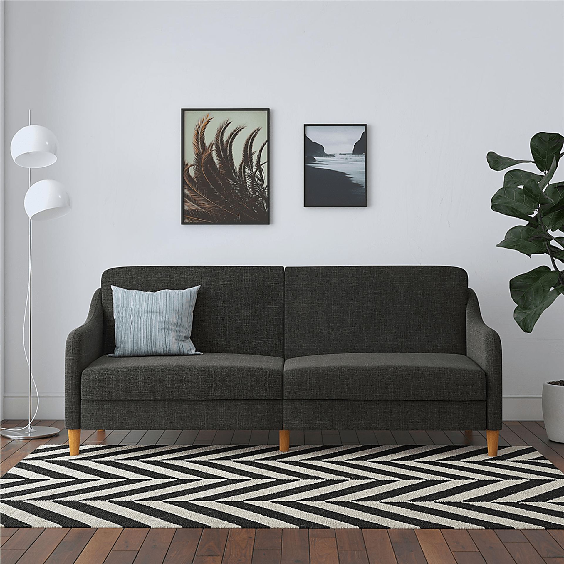 Chinauld II Gray Futon - Image 13