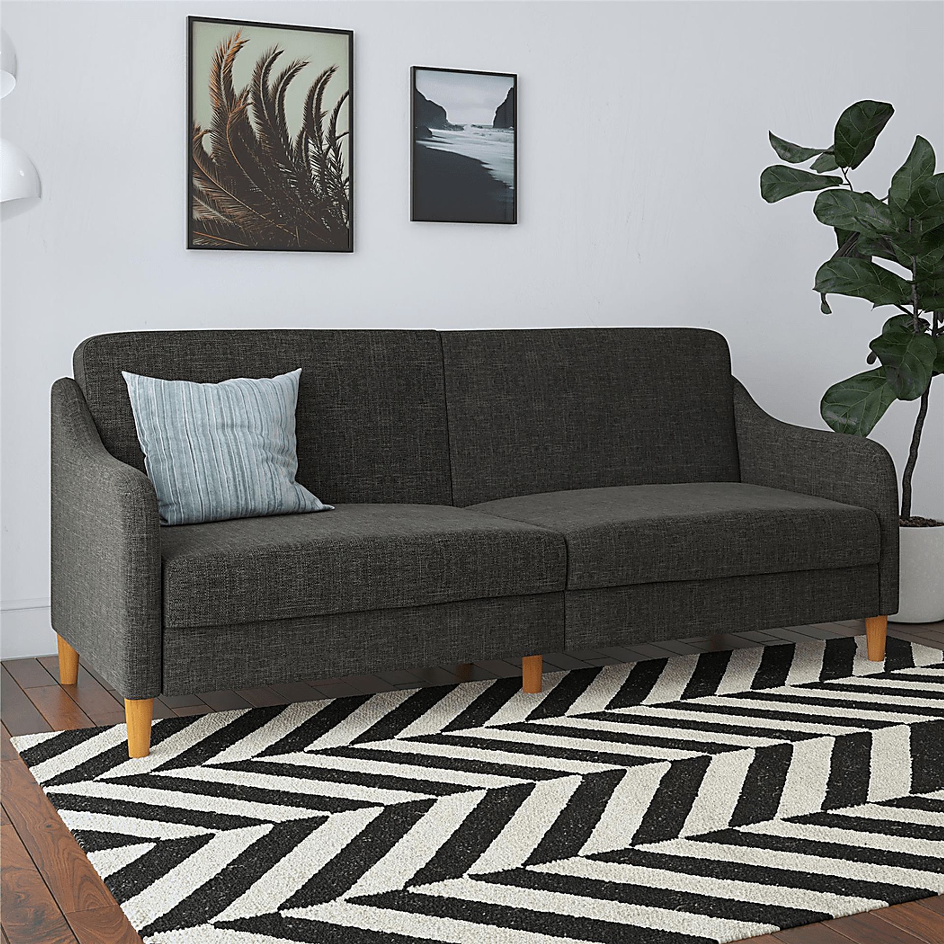 Chinauld II Gray Futon - Image 2