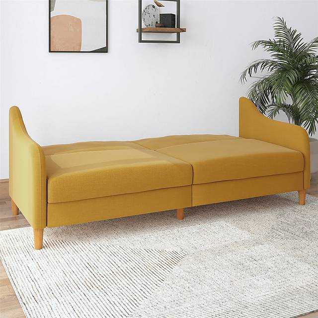 Chinauld II Mustard Futon - Thumbnail - Image 2