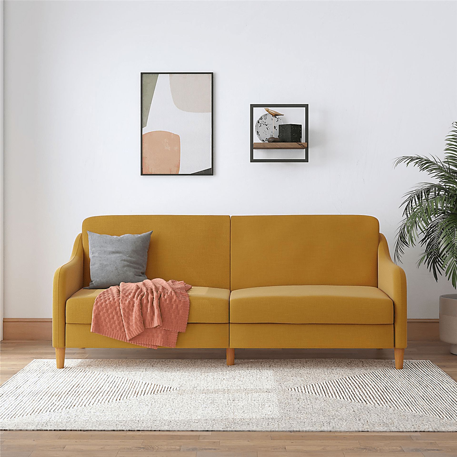 Chinauld II Mustard Futon - Image 4