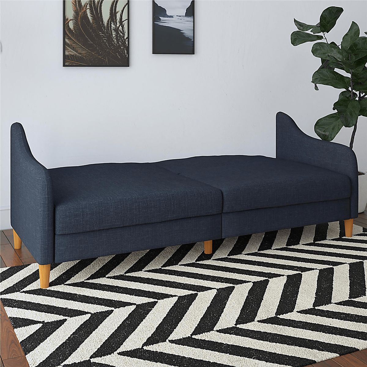 Chinauld II Navy Blue Futon | Rooms to Go