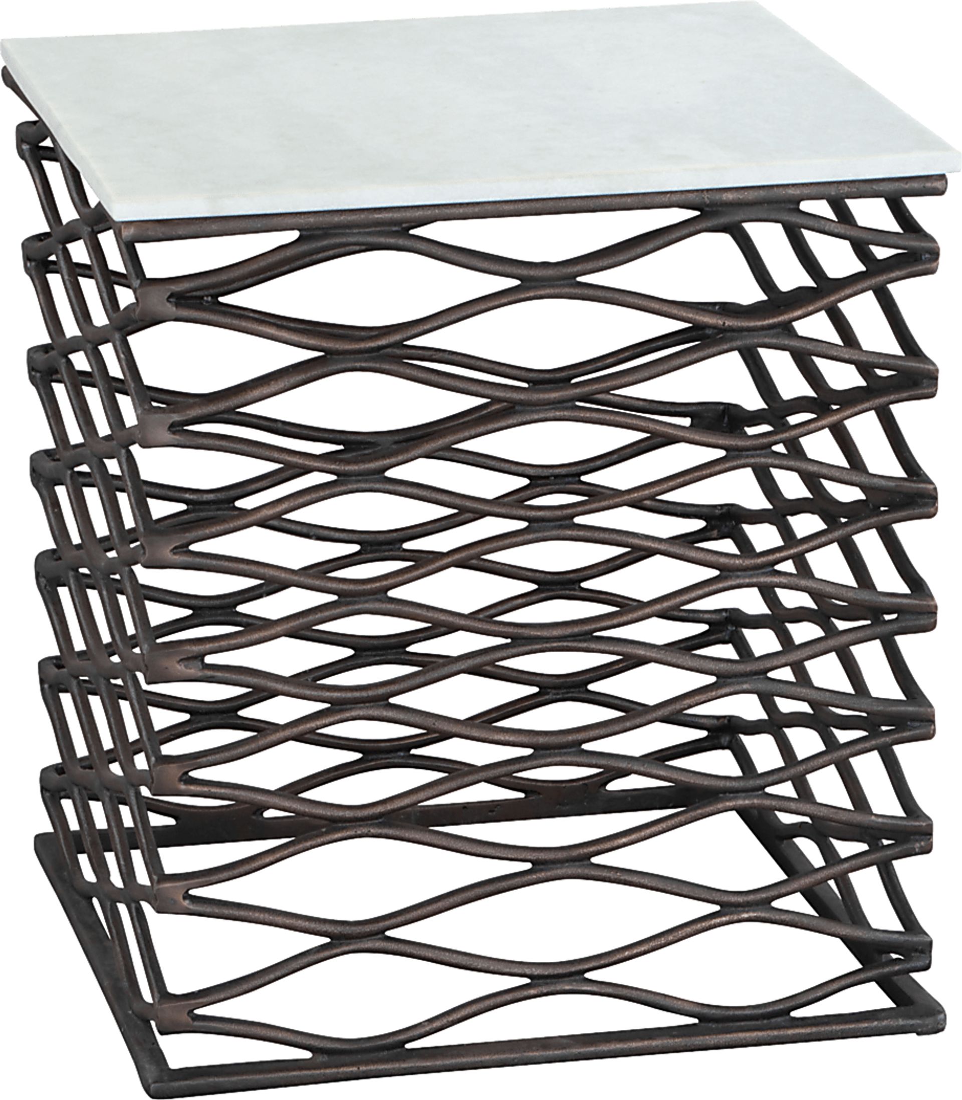 Chiniak White End Table - Image 1