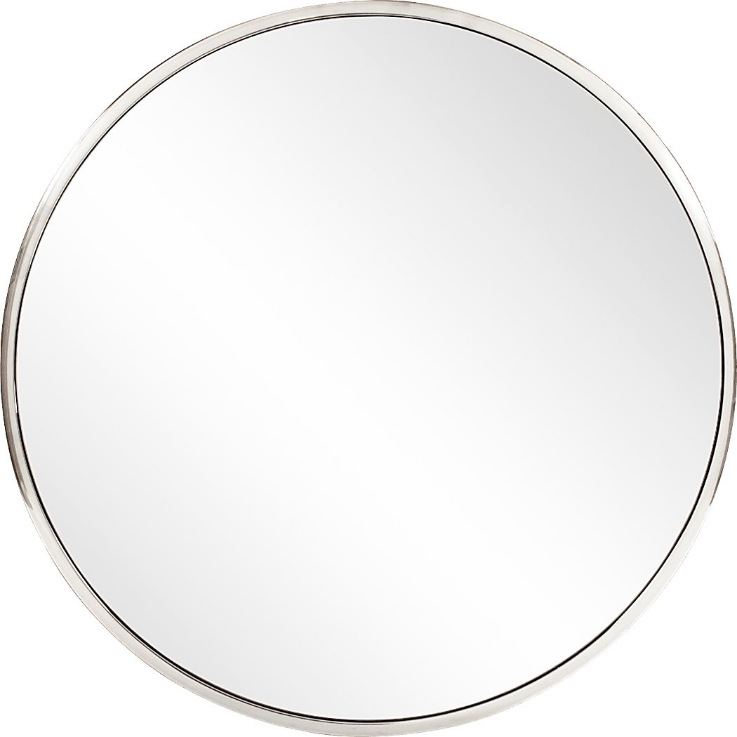 Chintal Silver Round Mirror