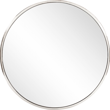 Chintal Silver Round Mirror