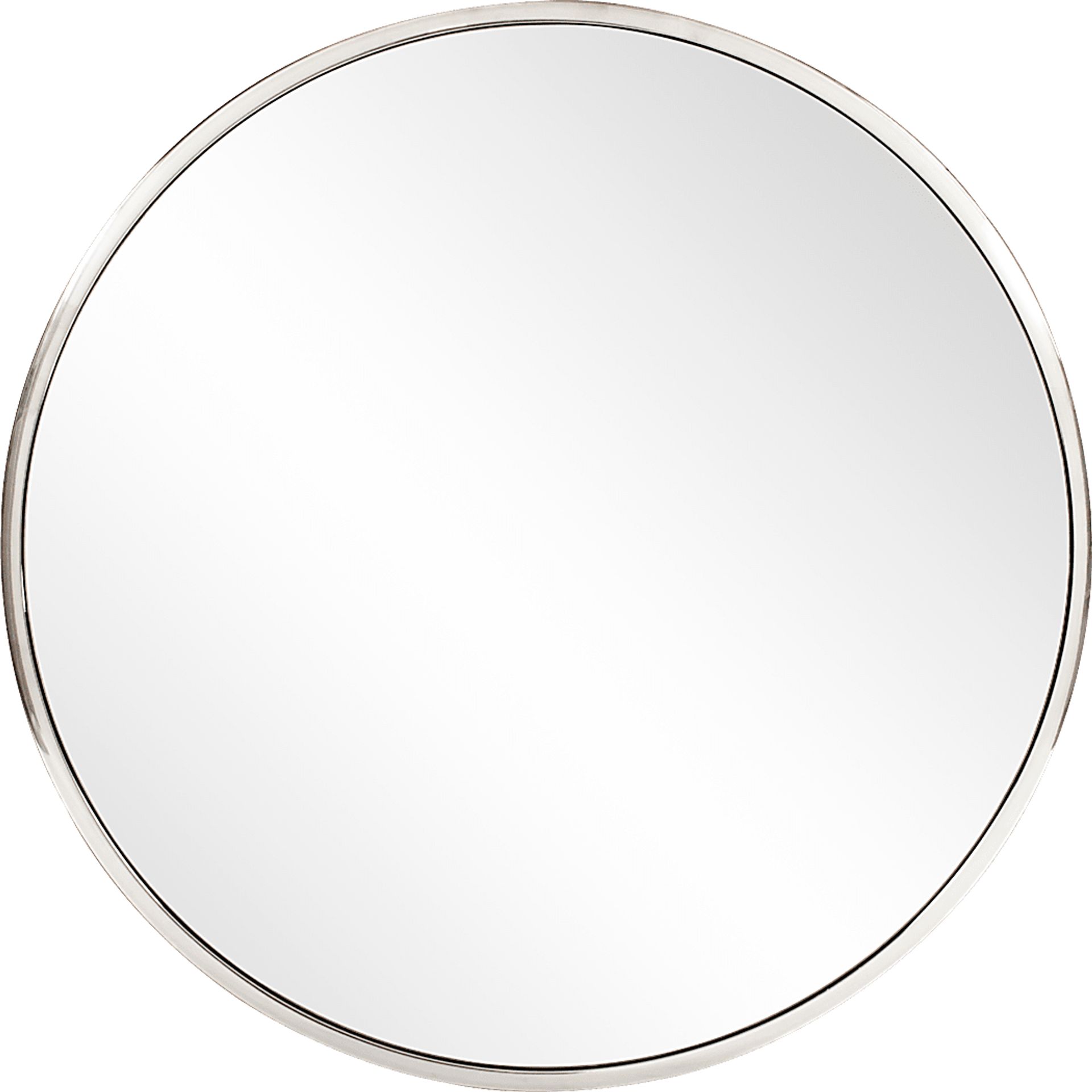Chintal Silver Round Mirror - Image 1