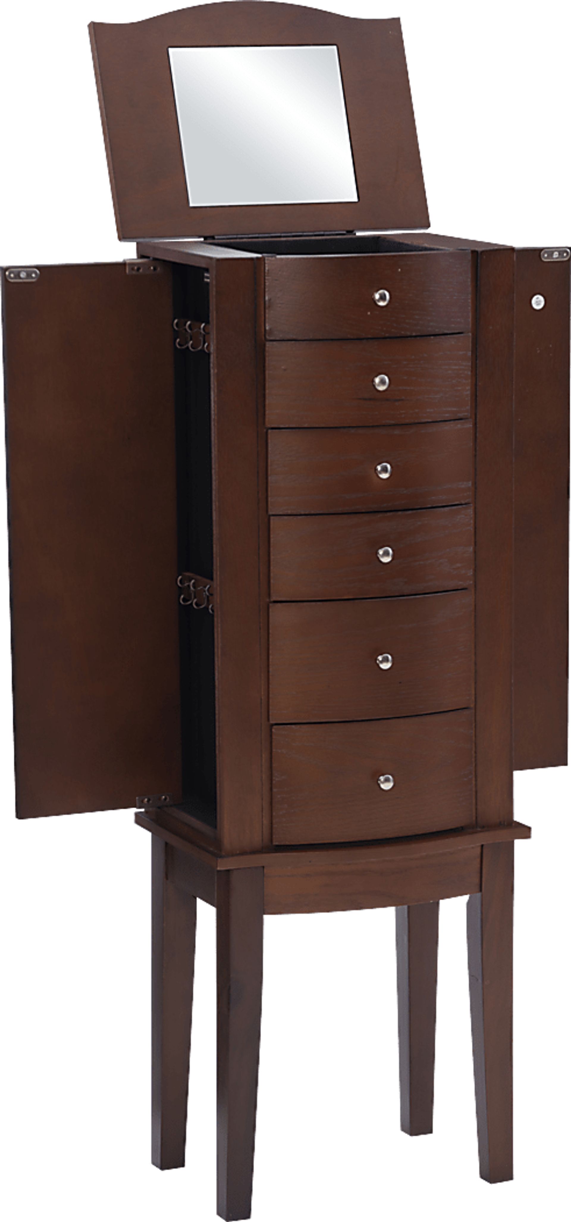 Chipco Brown Jewelry Armoire - Image 9