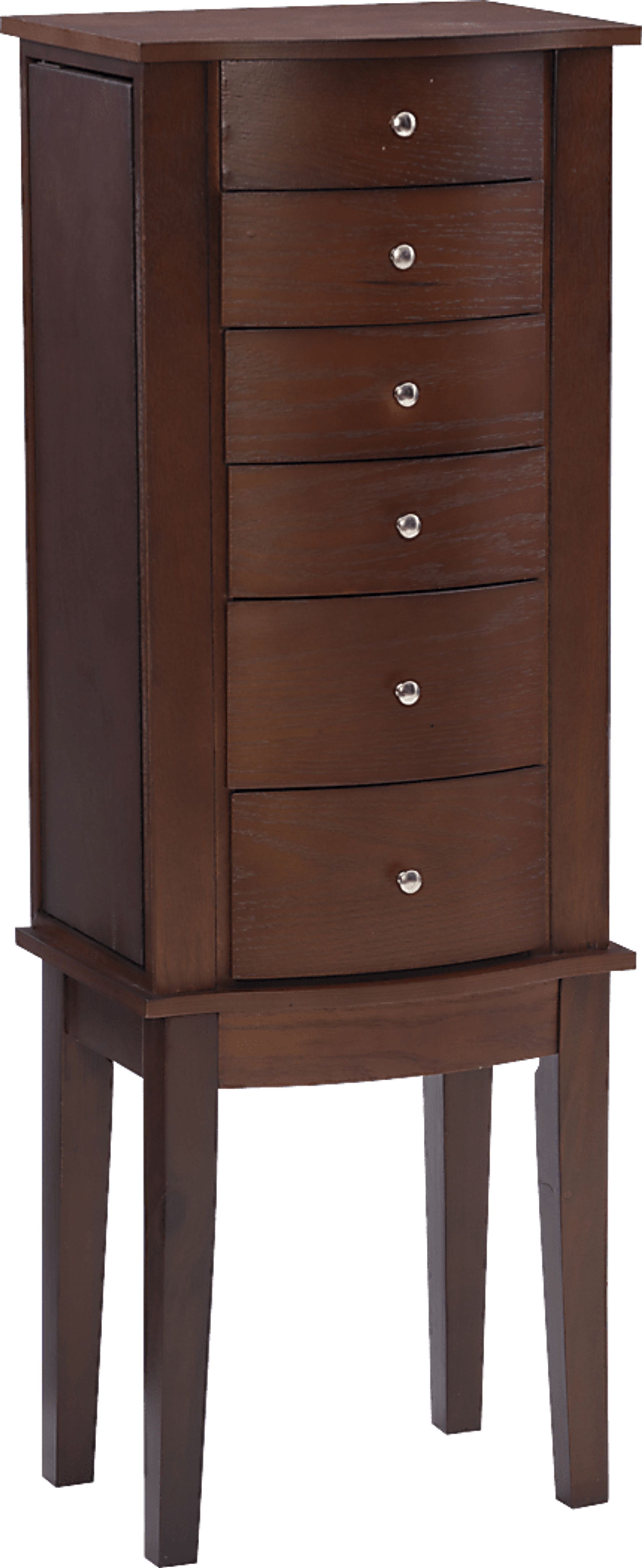 Chipco Brown Jewelry Armoire - Image 1
