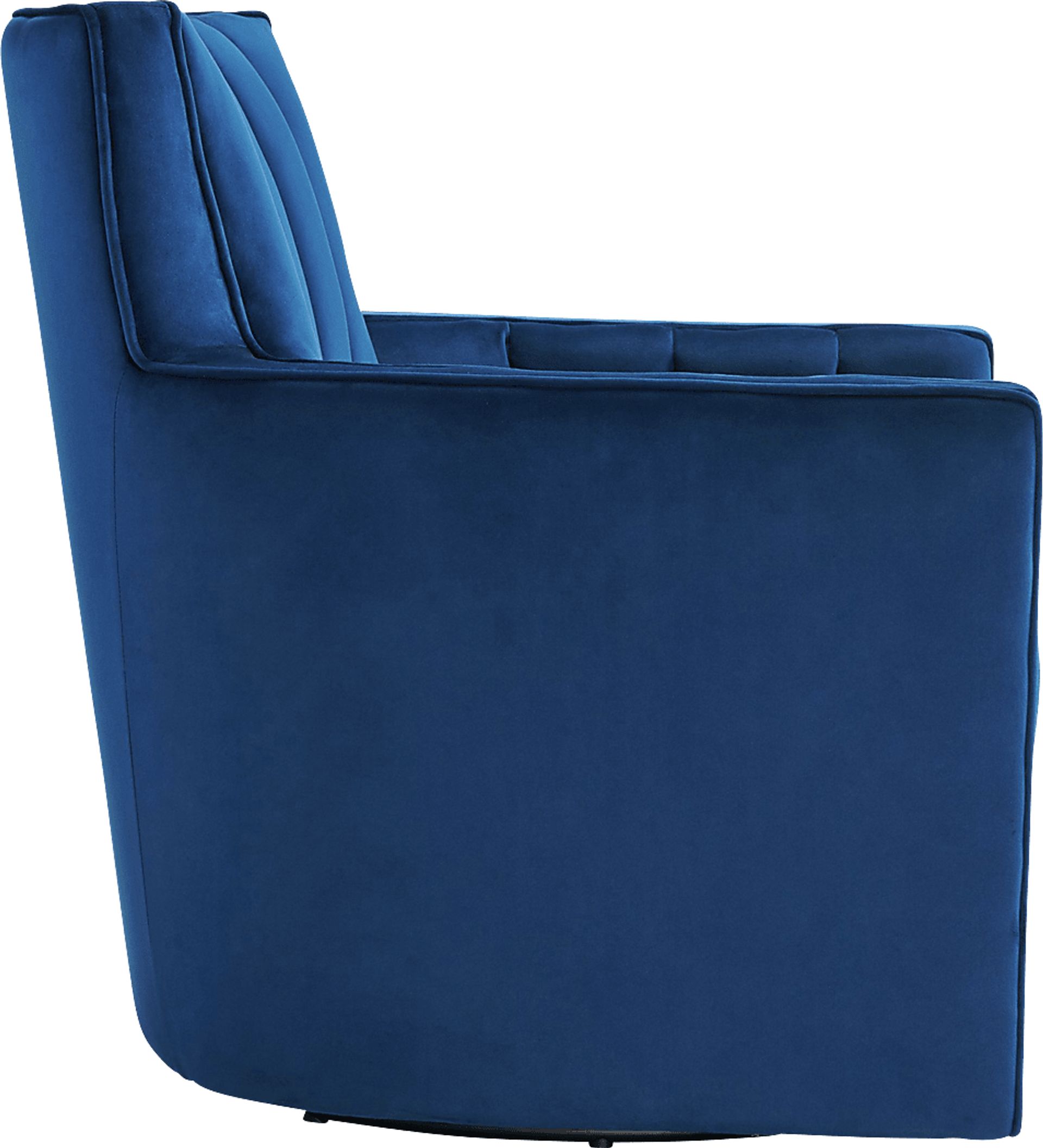 Chippenham Blue Accent Swivel Chair - Image 3