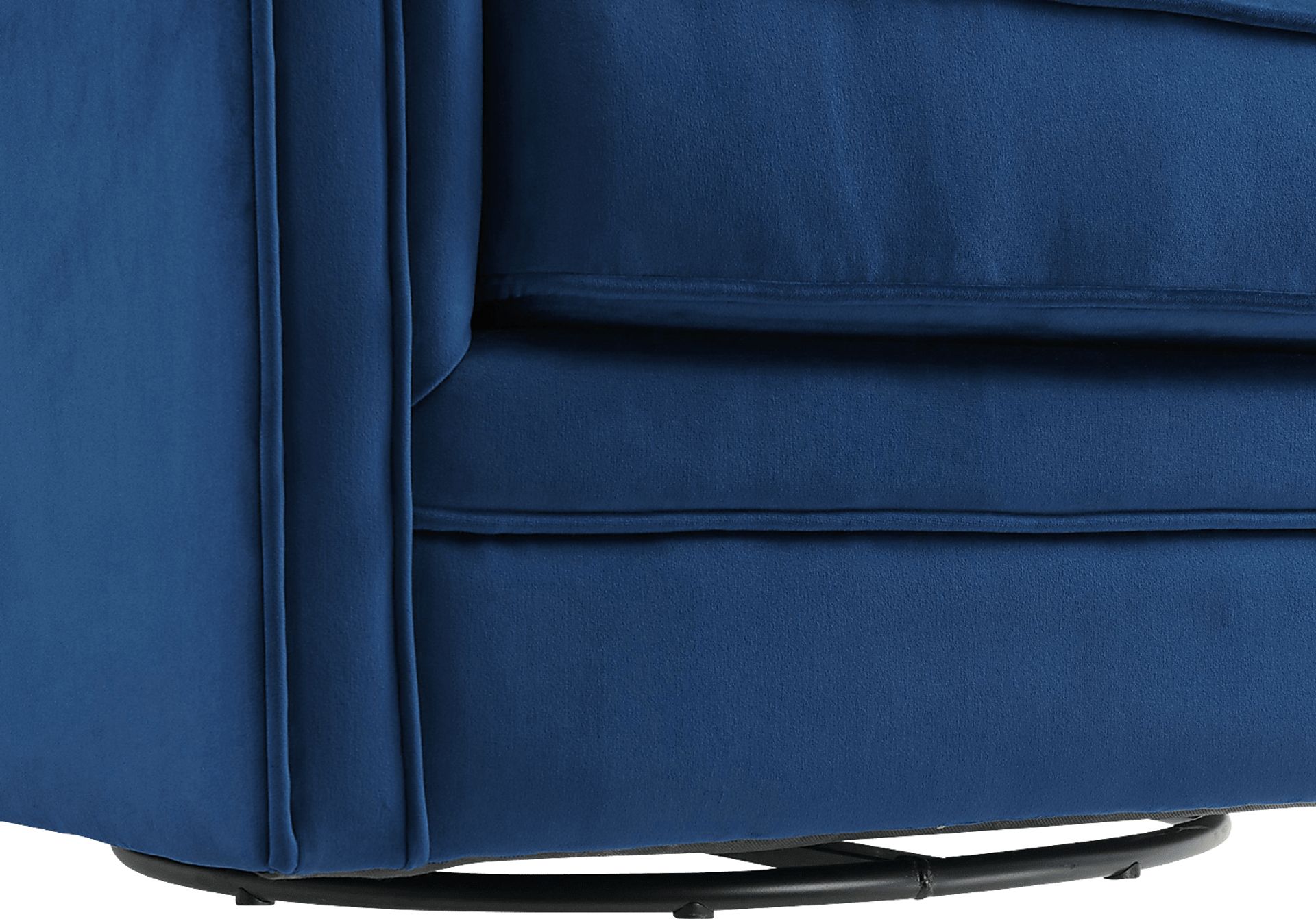 Chippenham Blue Accent Swivel Chair - Image 5
