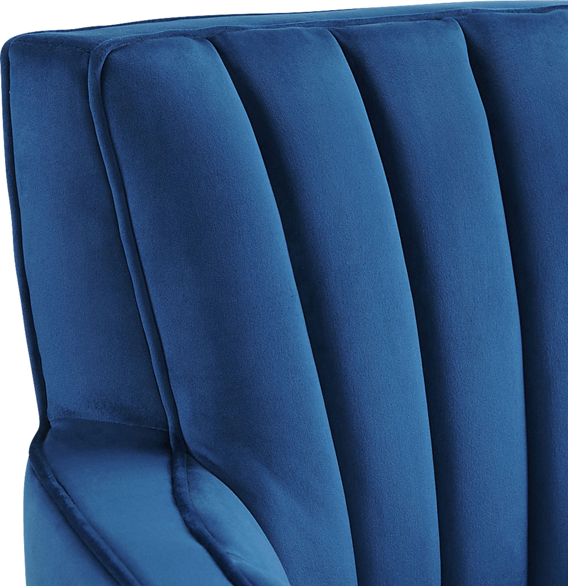 Chippenham Blue Accent Swivel Chair - Image 7