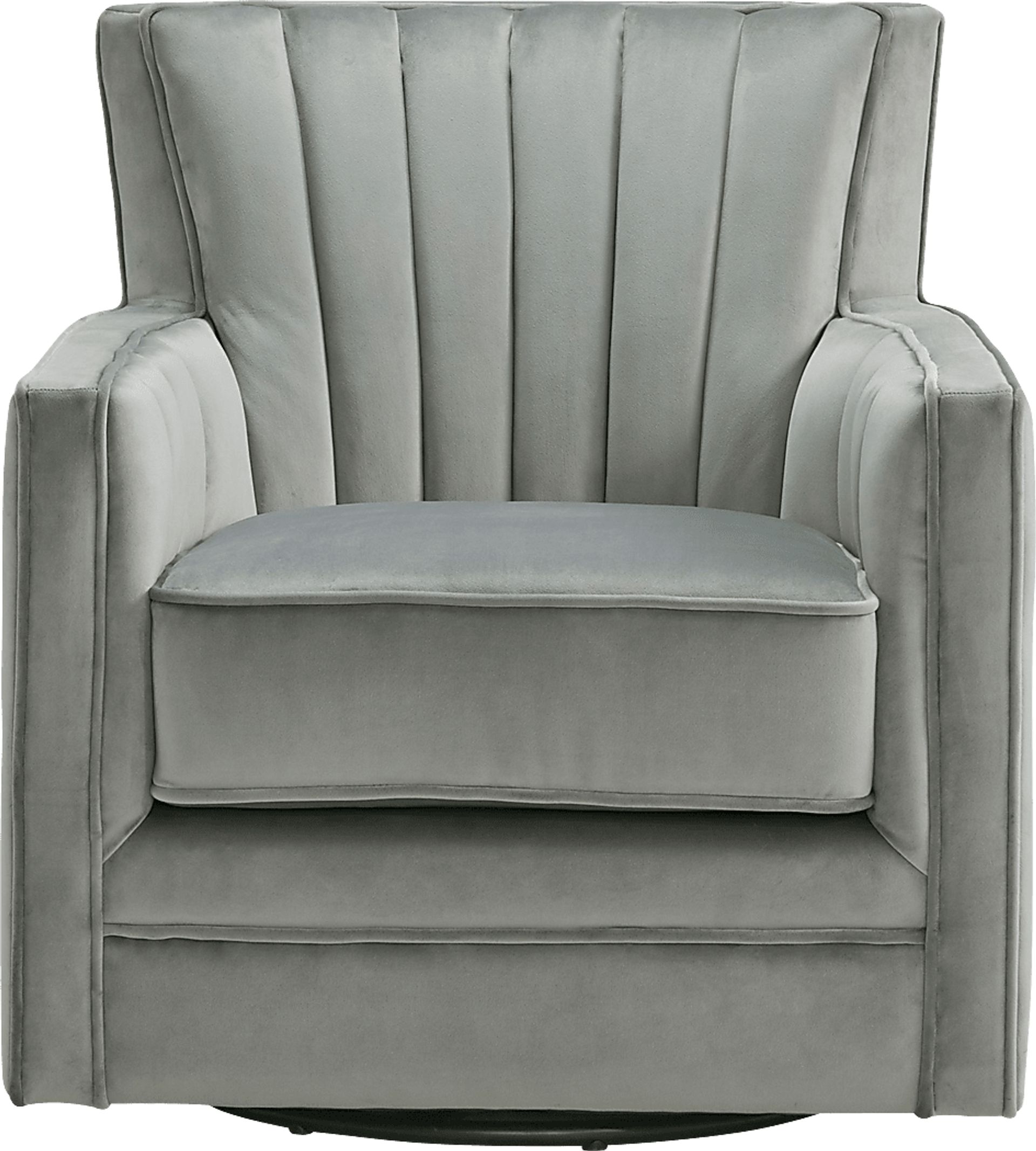 Chippenham Gray Accent Swivel Chair - Image 2