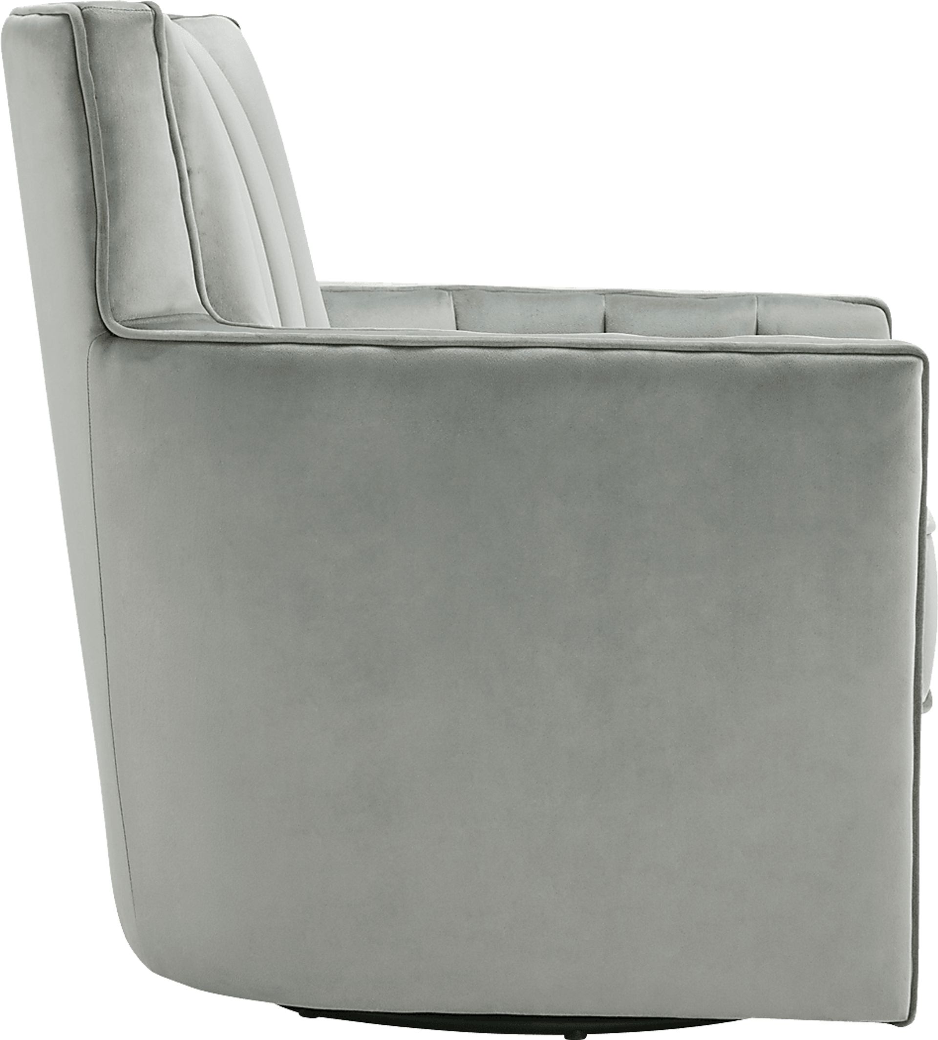 Chippenham Gray Accent Swivel Chair - Image 3