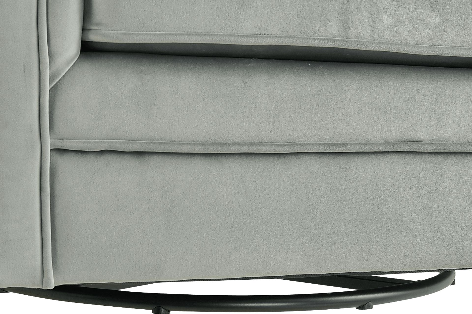 Chippenham Gray Accent Swivel Chair - Image 5