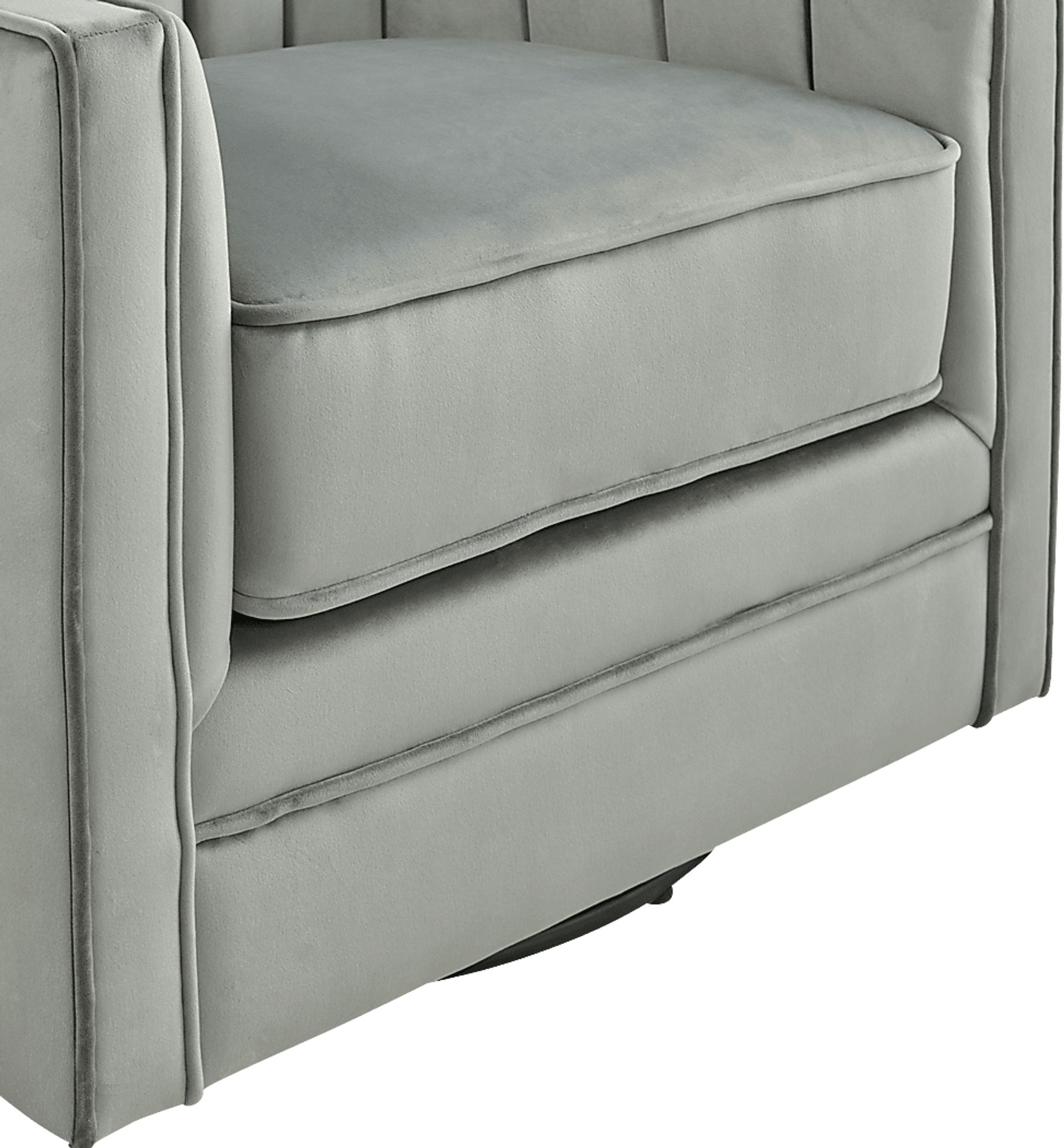Chippenham Gray Accent Swivel Chair - Image 6