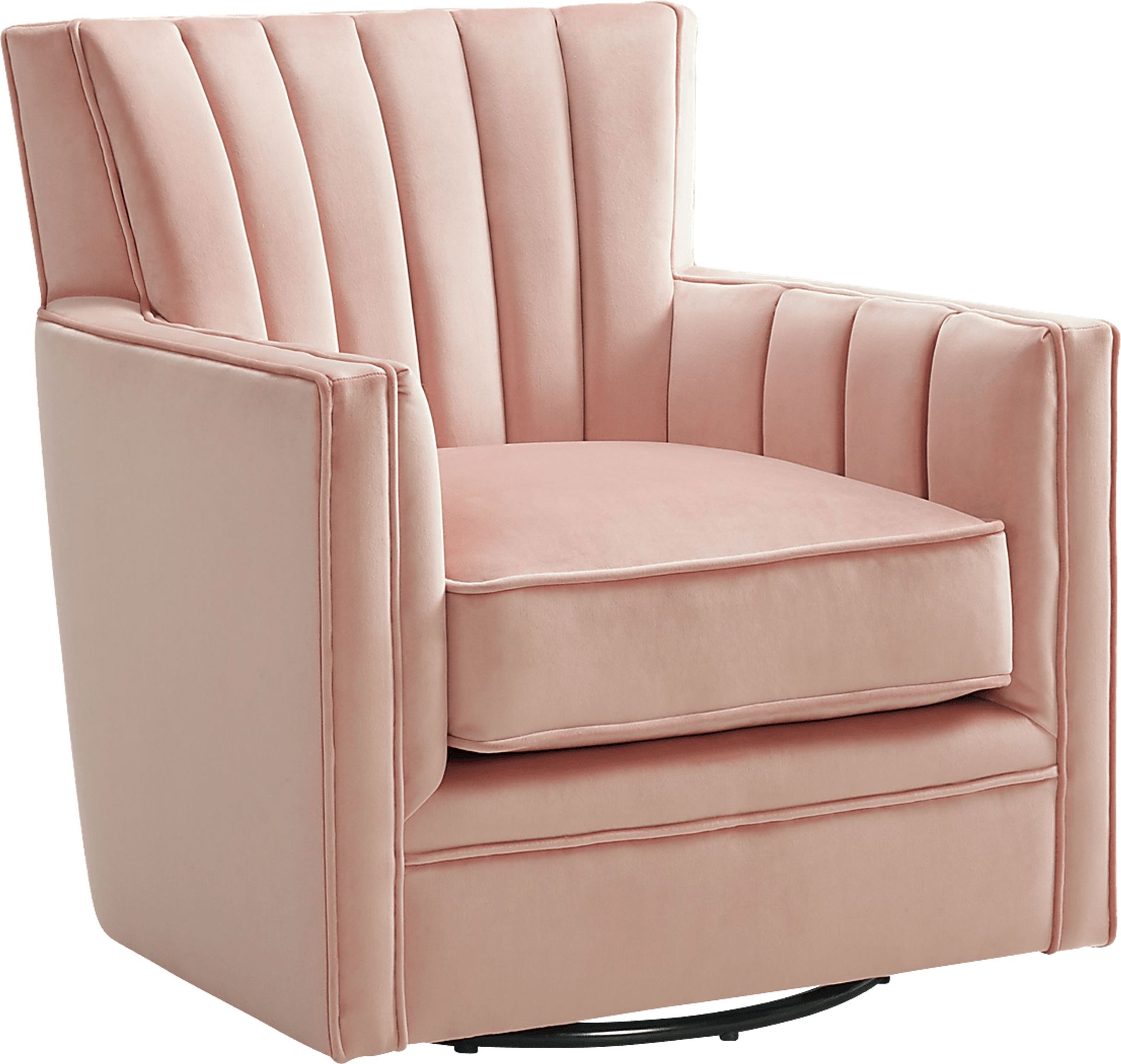 Chippenham Pink Accent Swivel Chair - Image 4