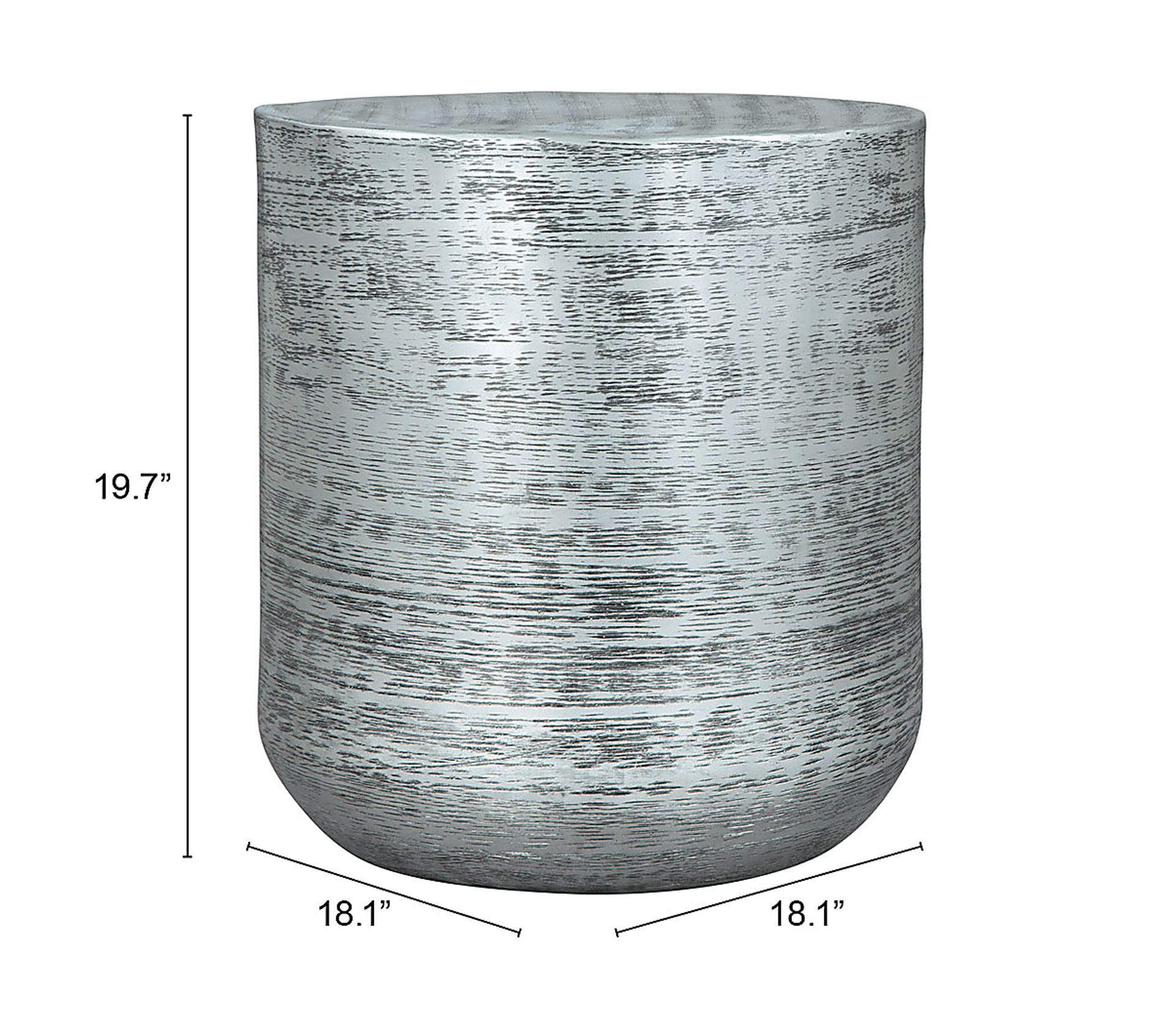 Chirkof Silver End Table - Image 8