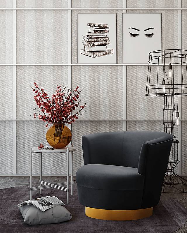 Chisholm Black Swivel Chair - Thumbnail - Image 5