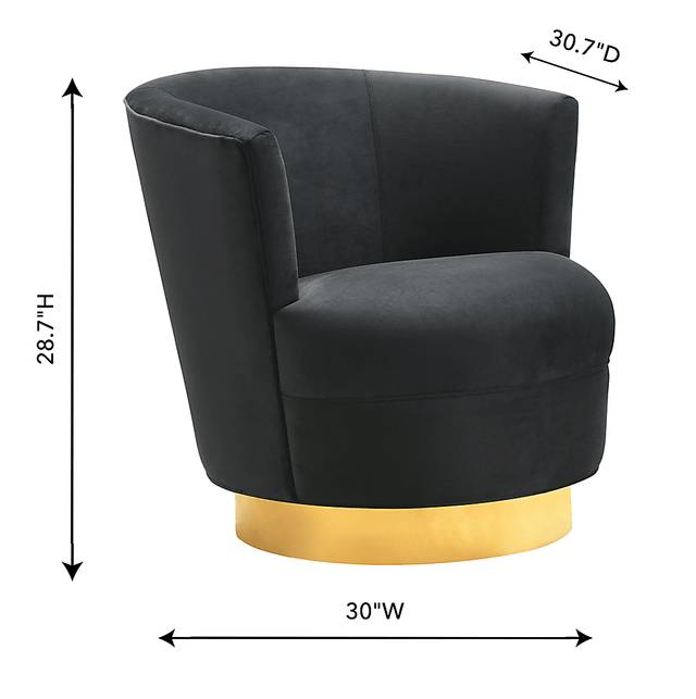 Chisholm Black Swivel Chair - Thumbnail - Image 6