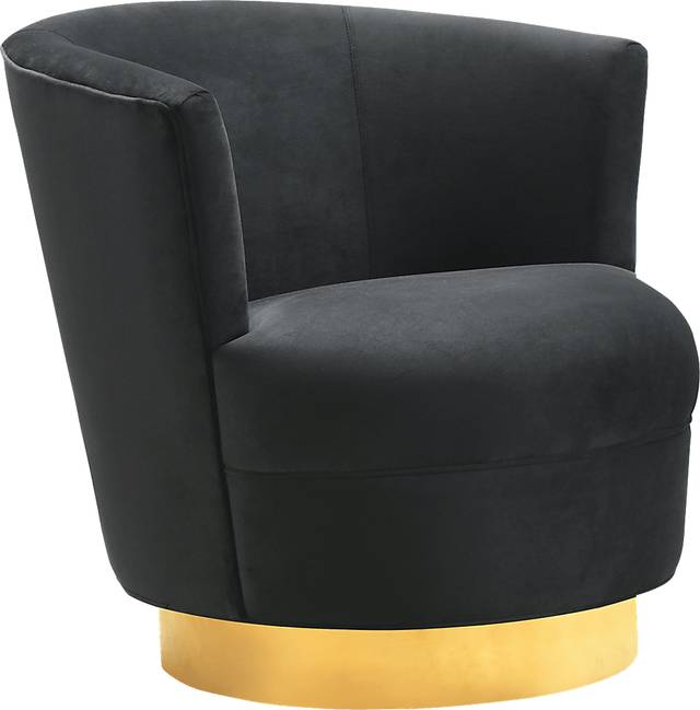 Chisholm Black Swivel Chair - Thumbnail - Image 1