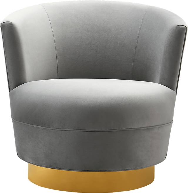 Chisholm Gray Swivel Chair - Thumbnail - Image 2