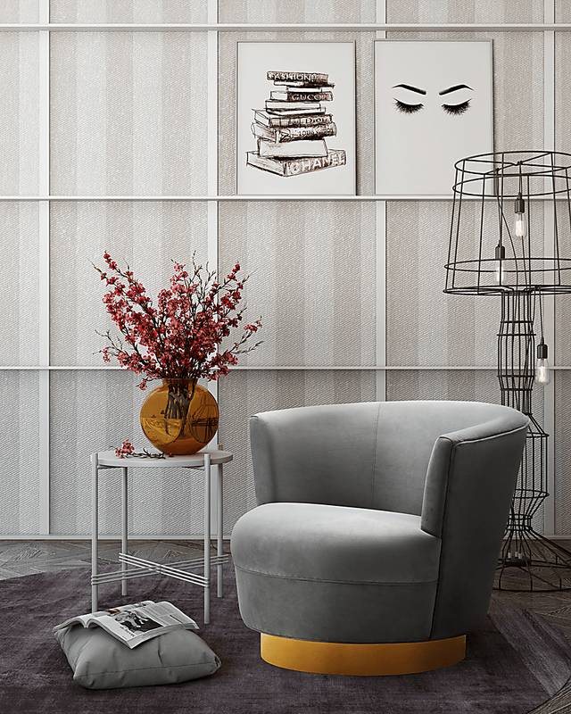 Chisholm Gray Swivel Chair - Thumbnail - Image 5