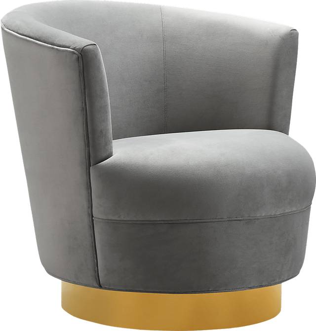 Chisholm Gray Swivel Chair - Thumbnail - Image 1