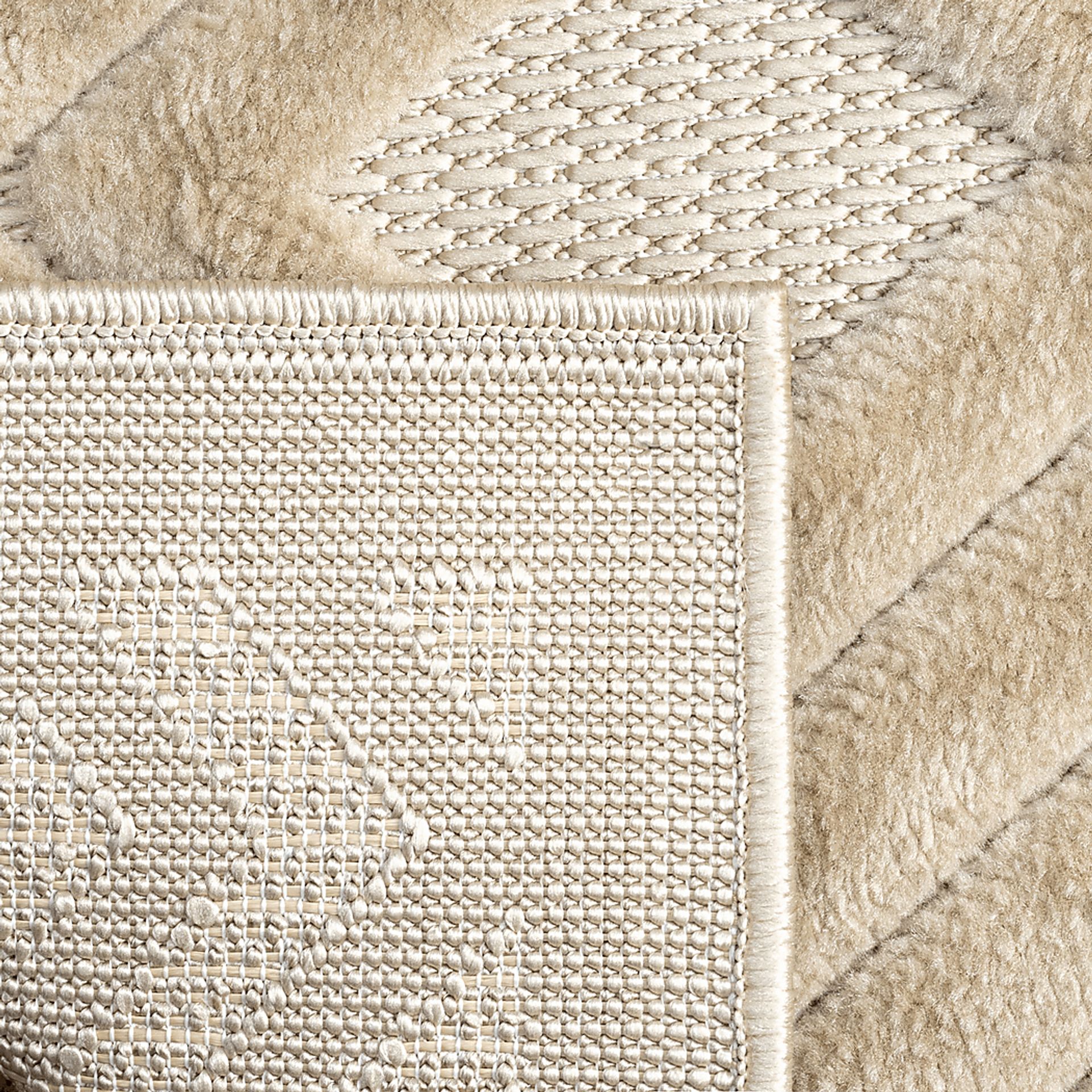 Chivons Beige 5' x 7' Indoor,Outdoor Rug - Image 8
