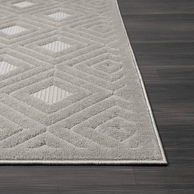 Chivons Gray 5' x 7' Indoor,Outdoor Rug - Thumbnail - Image 7