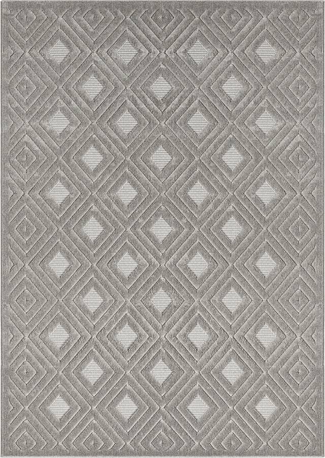 Chivons Gray 5' x 7' Indoor,Outdoor Rug - Thumbnail - Image 1