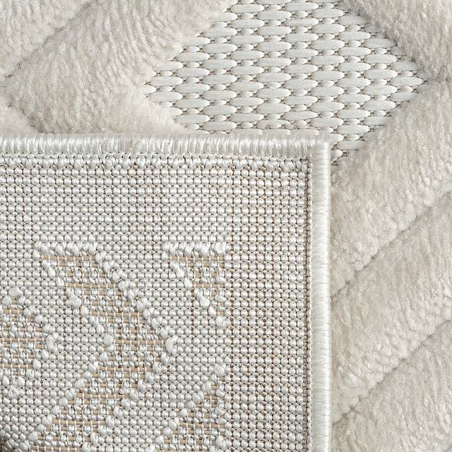 Chivons Ivory 5' x 7' Indoor,Outdoor Rug - Thumbnail - Image 8
