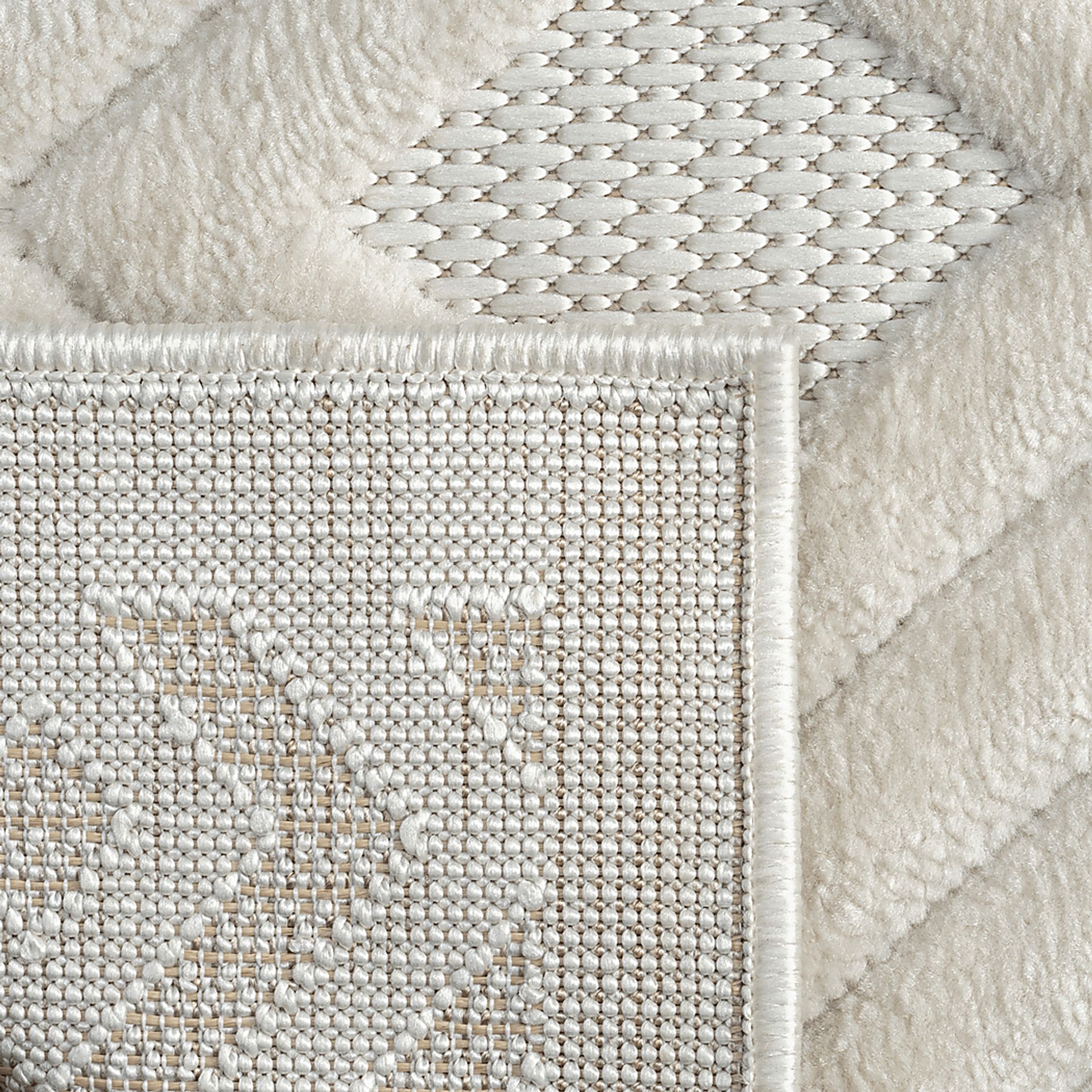Chivons Ivory 5' x 7' Indoor,Outdoor Rug - Image 8