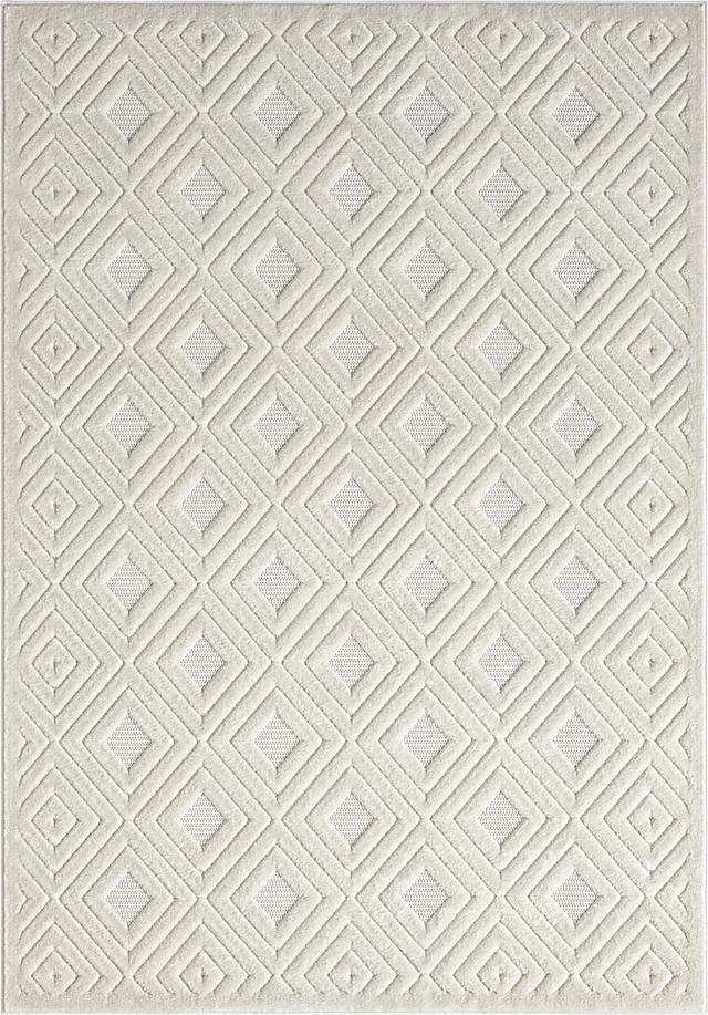 Chivons Ivory 5' x 7' Indoor,Outdoor Rug - Thumbnail - Image 1