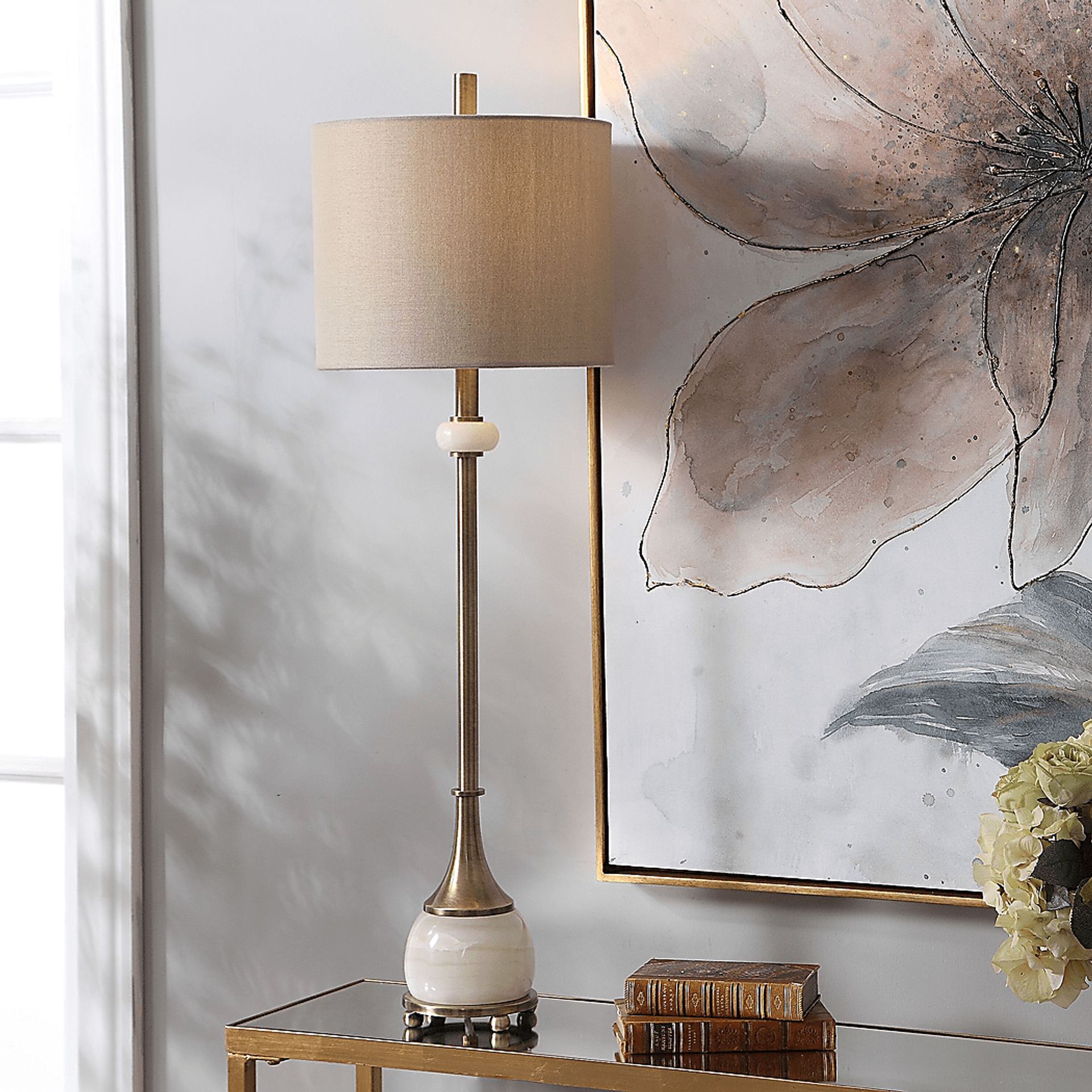 Chloe Club Brass Lamp - Image 7