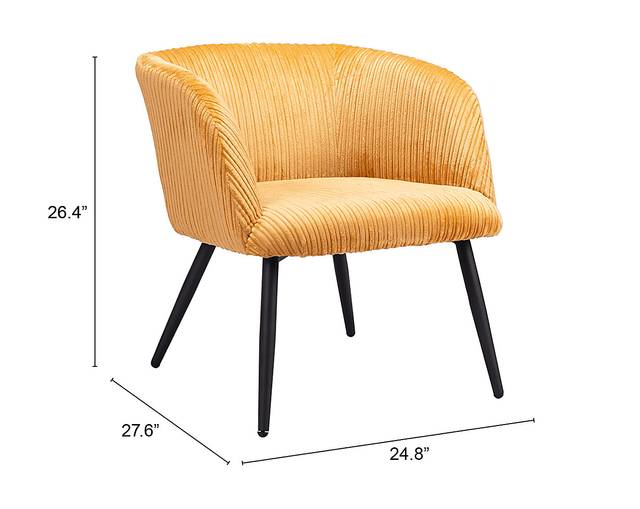 Chokecherry Yellow Accent Chair - Thumbnail - Image 11