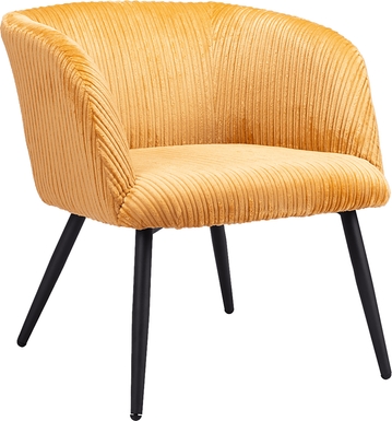 Chokecherry Yellow Accent Chair