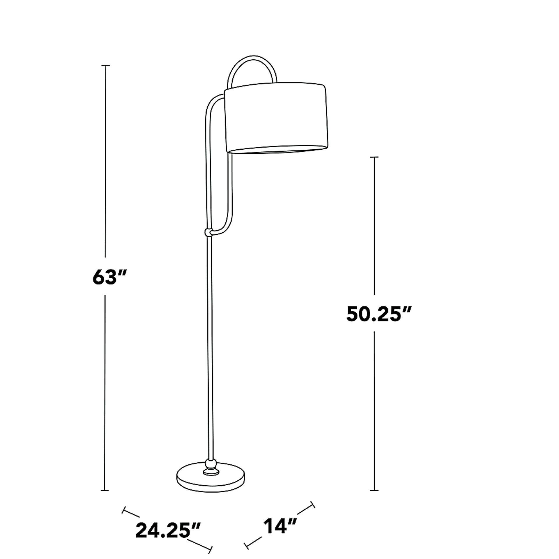 Chope Club Gold Floor Lamp - Image 16