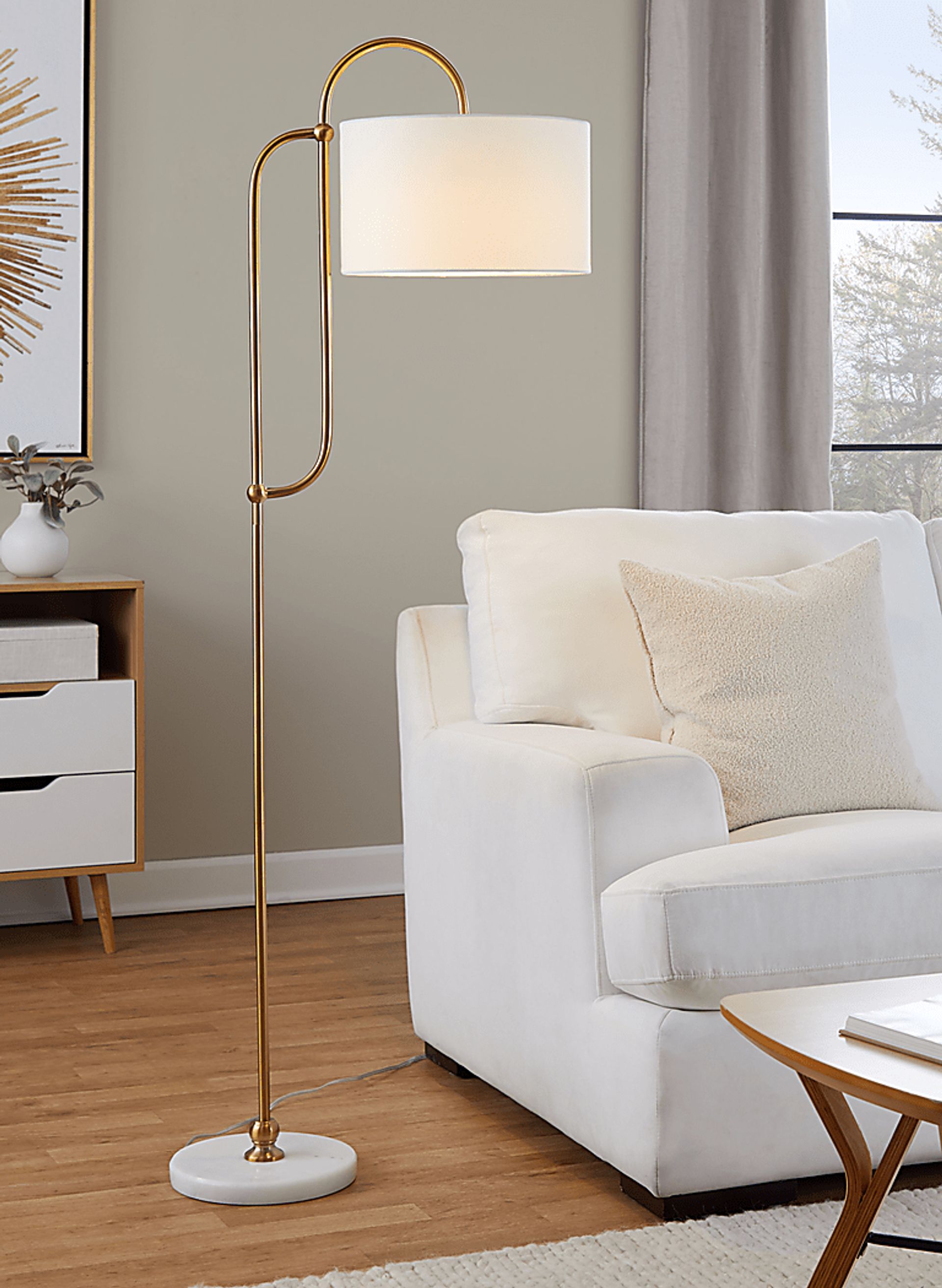 Chope Club Gold Floor Lamp - Image 3