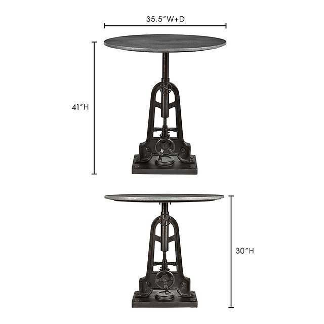 Chosin Gray Adjustable Dining Table - Thumbnail - Image 7