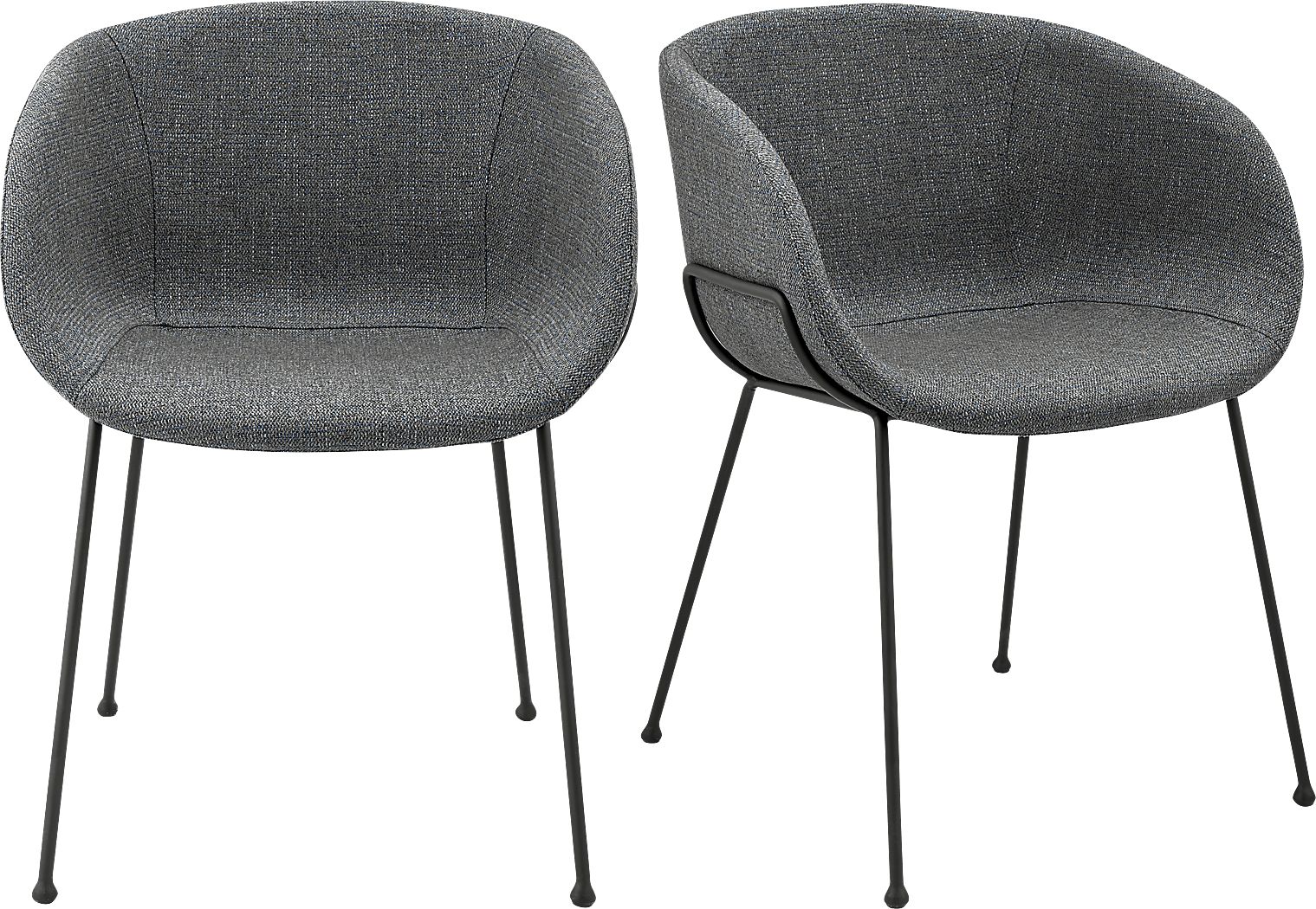 Choupique Blue Arm Chair, Set of 2