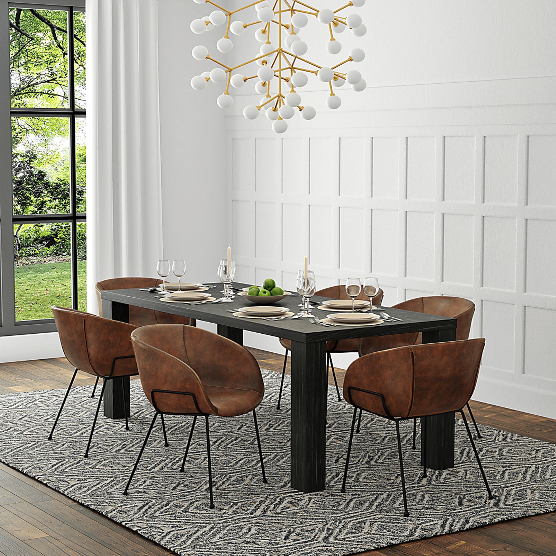 Choupique Brown Arm Chair, Set of 2 - Image 3