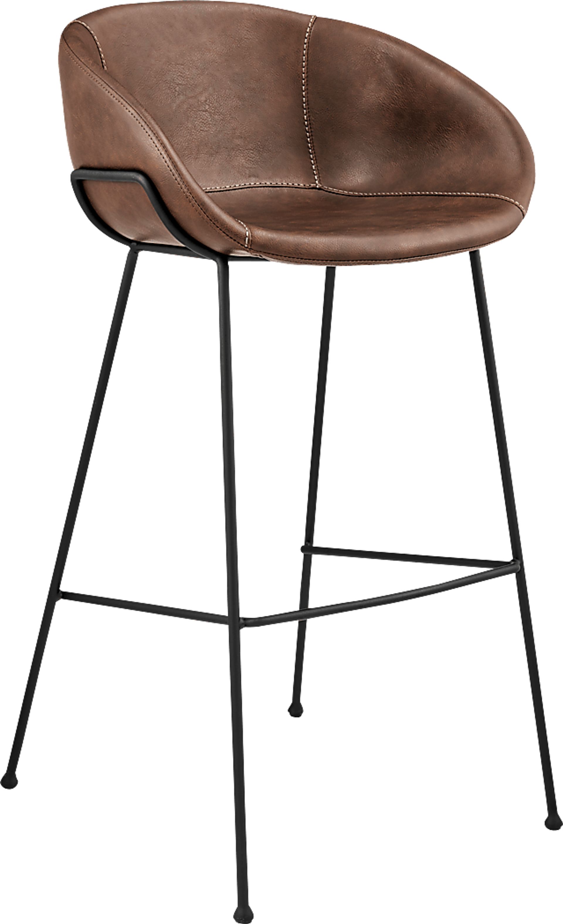 Choupique Brown Barstool, Set of 2 - Image 4
