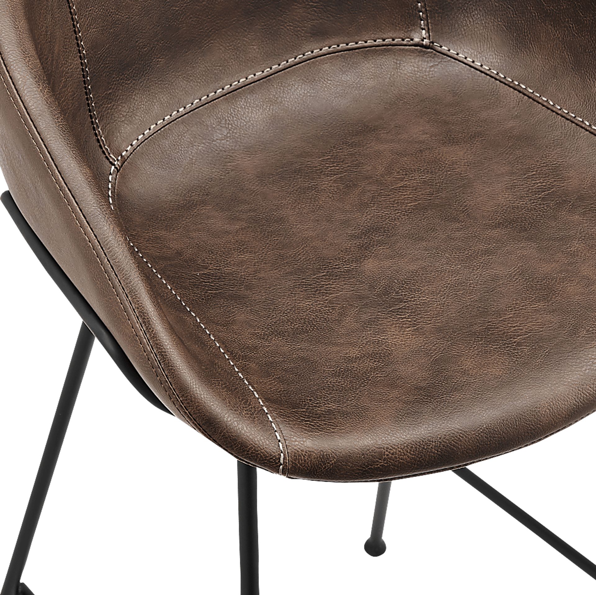 Choupique Brown Barstool, Set of 2 - Image 8