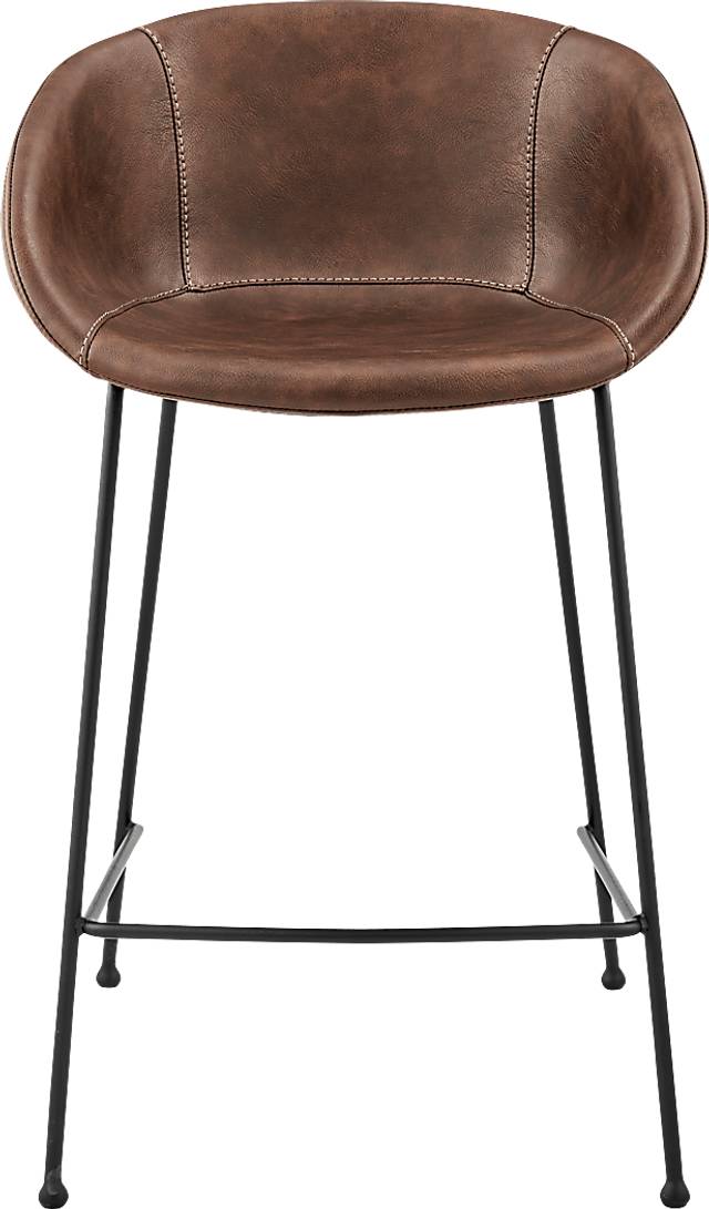 Choupique Brown Counter Stool, Set of 2 - Thumbnail - Image 2