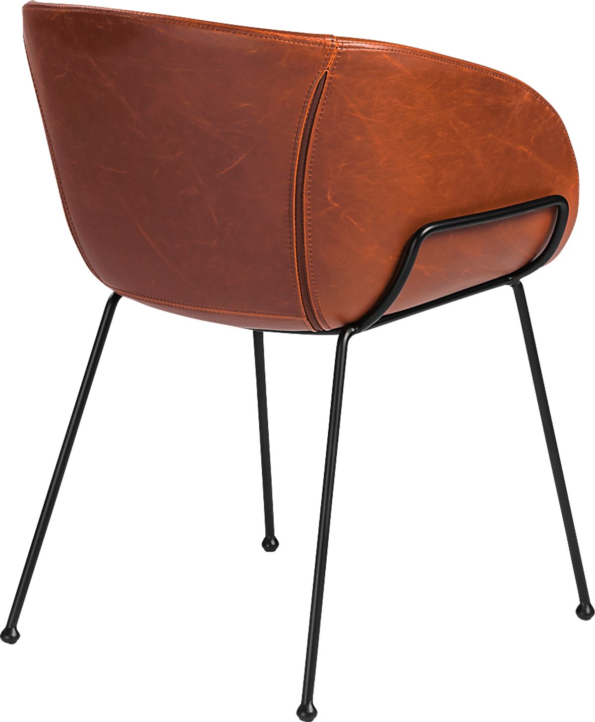 Choupique Dark Brown Leatherette Arm Chair, Set Of 2 Rooms to Go