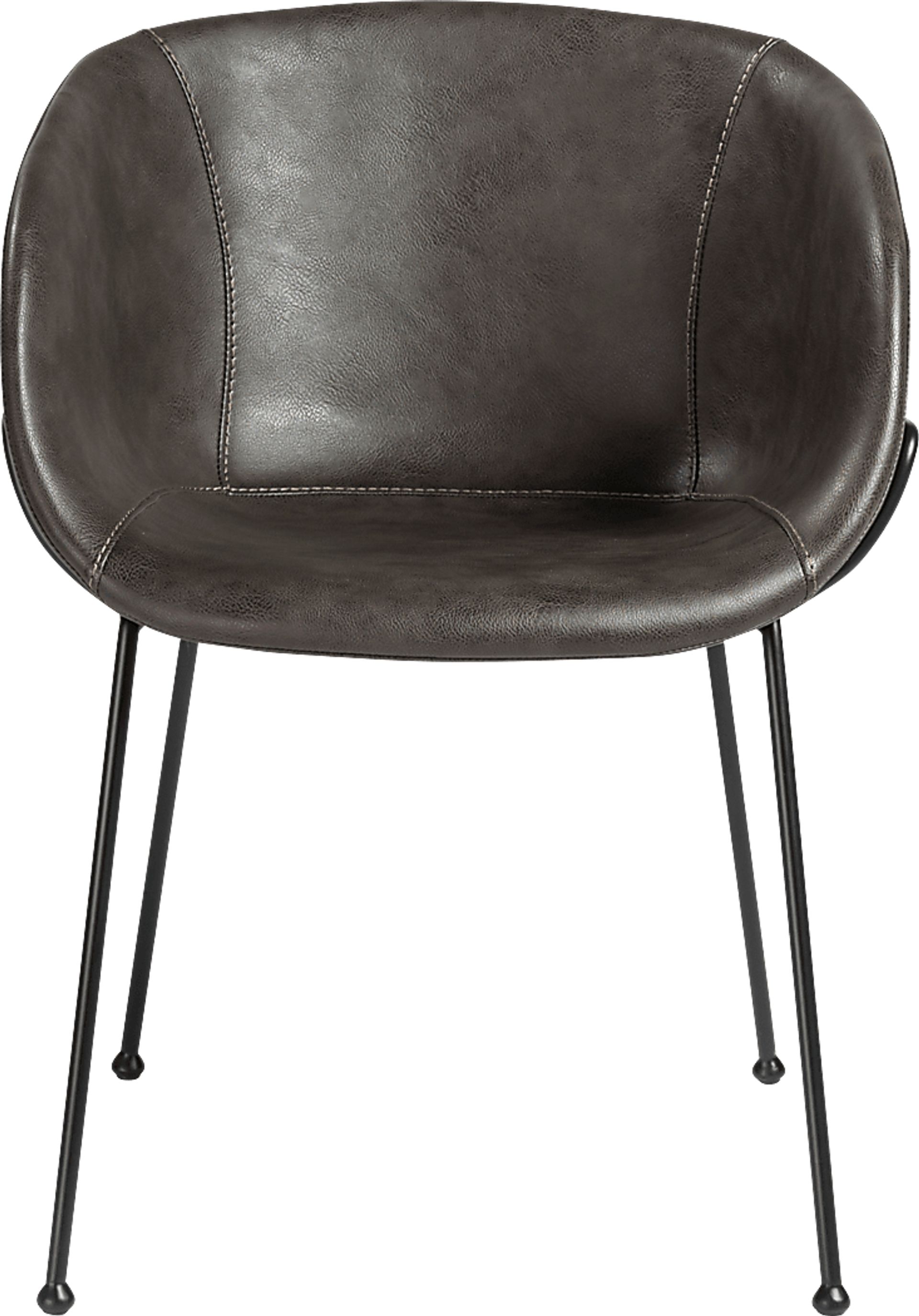 Choupique Dark Gray Arm Chair, Set of 2 - Image 2
